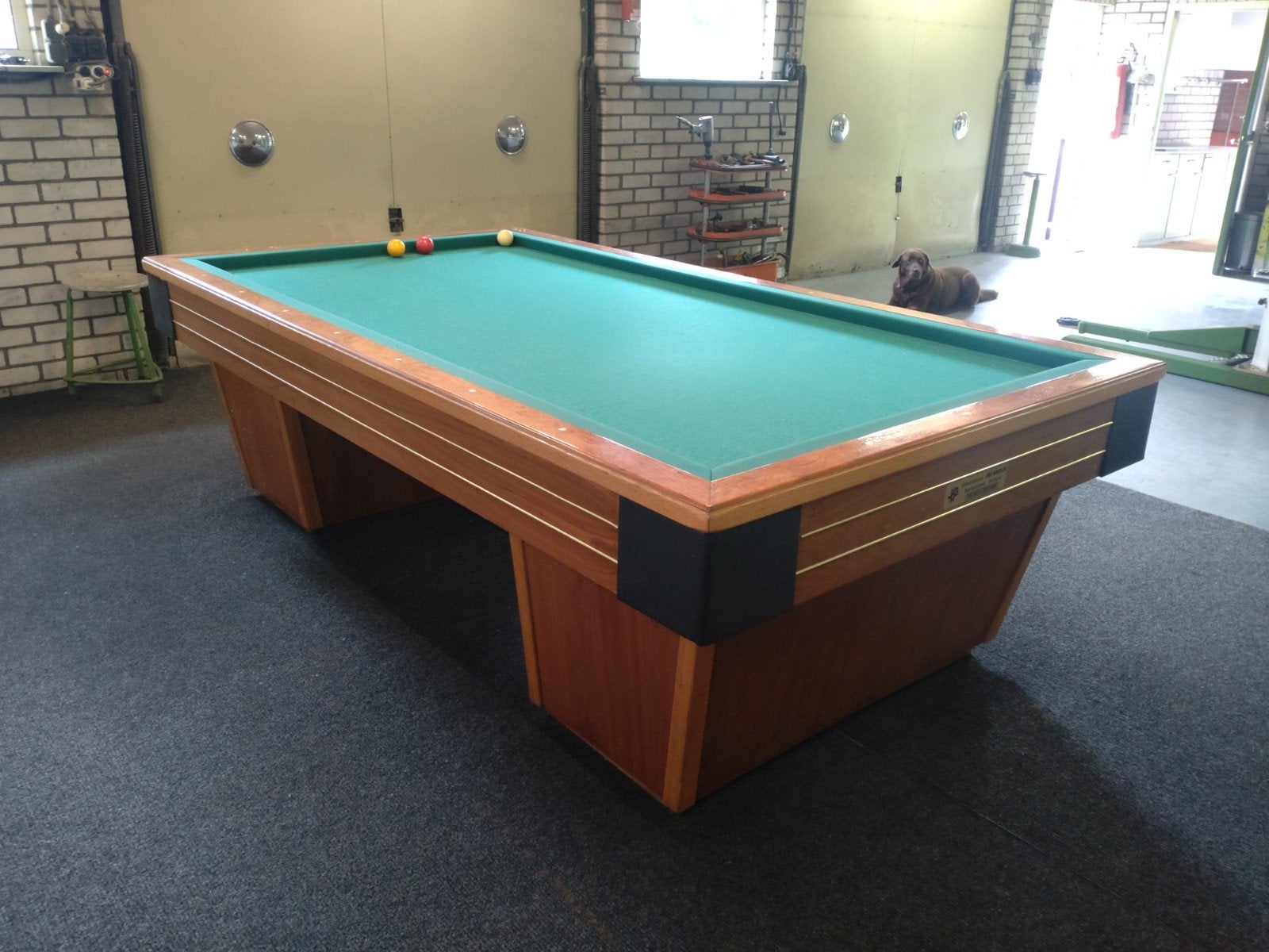 Gratis Biljarttafel inclusief accessoires, Sport en Fitness, Ophalen, Gebruikt, Biljarttafel