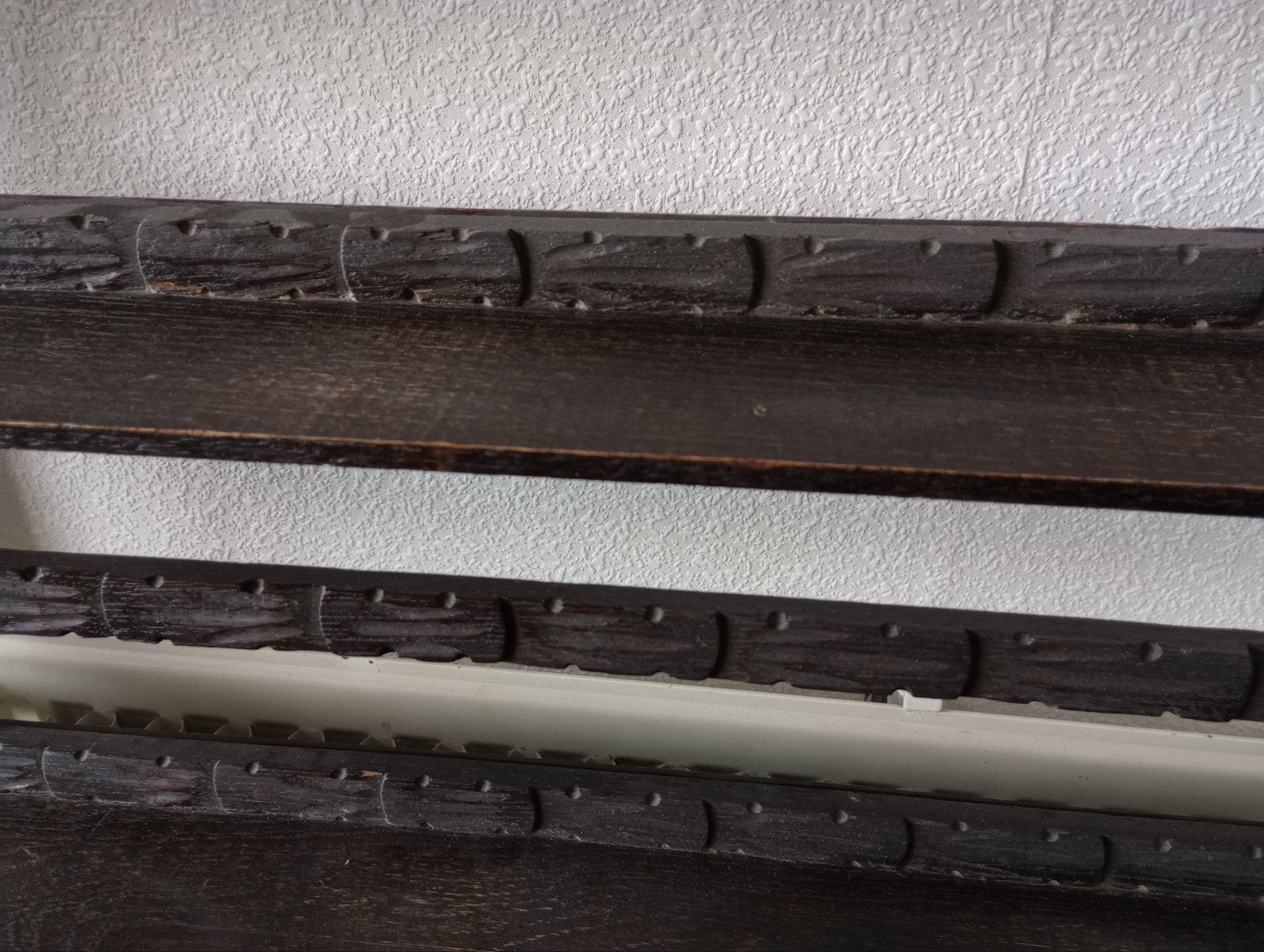 Vintage houten bordenrek / kopjesrek, Antiek en Kunst, Ophalen