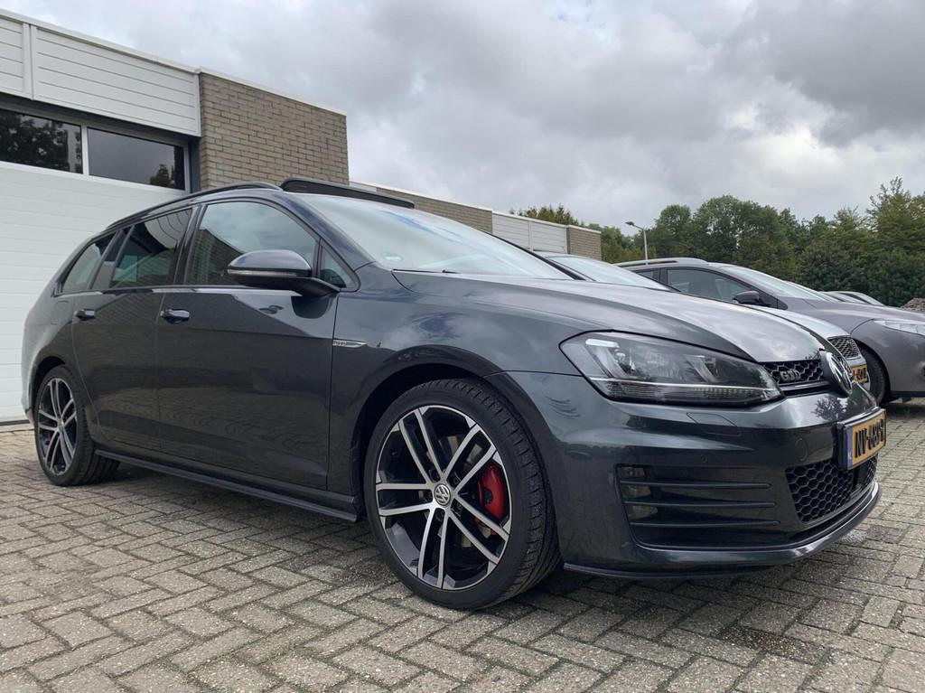 Volkswagen Golf 7 Variant 2.0 TDI GTD 184PK Automaat Panodak, Auto's, Volkswagen, Stof, Gebruikt, Euro 6, 4 cilinders