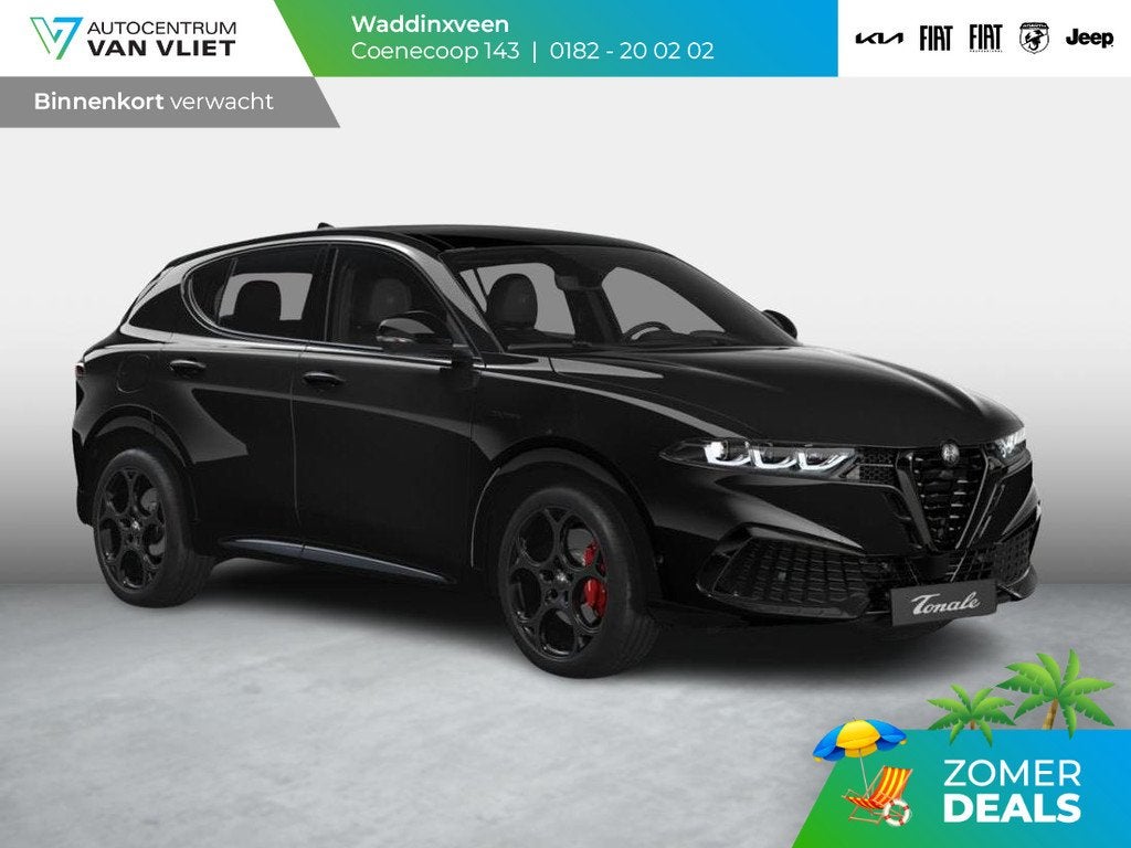 Alfa Romeo Tonale 1.3 Ibrida Plug-In Q4 270pk AWD Veloce | T, Auto's, Alfa Romeo, Automaat, 4 cilinders, 150 min, Zwart