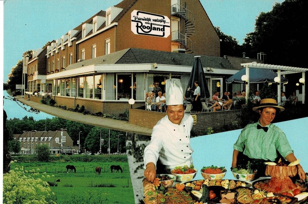 Arcen, Hotel Restaurant "Rooland", Ophalen of Verzenden, 1960 tot 1980, Gelopen, Limburg