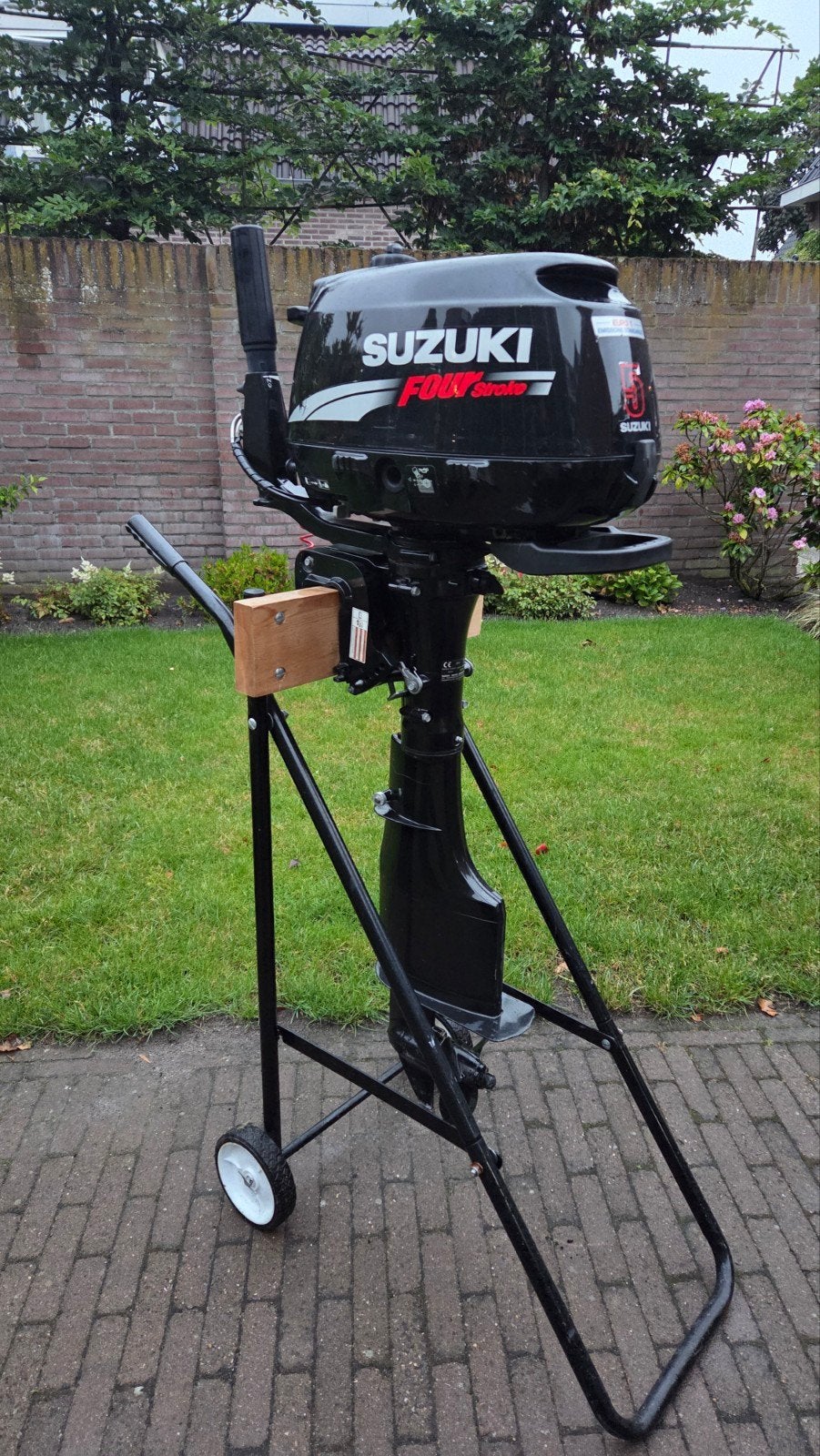 Buitenboordmotor Suzuki 5PK 4-Takt Langstaart, Watersport en Boten, Buiten- en Binnenboordmotoren, Ophalen, Gebruikt, 5 tot 10 pk