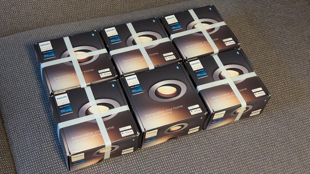 6x Philips Hue milliskin aluminium white ambiance nieuw, Ophalen of Verzenden, Nieuw, Metaal of Aluminium