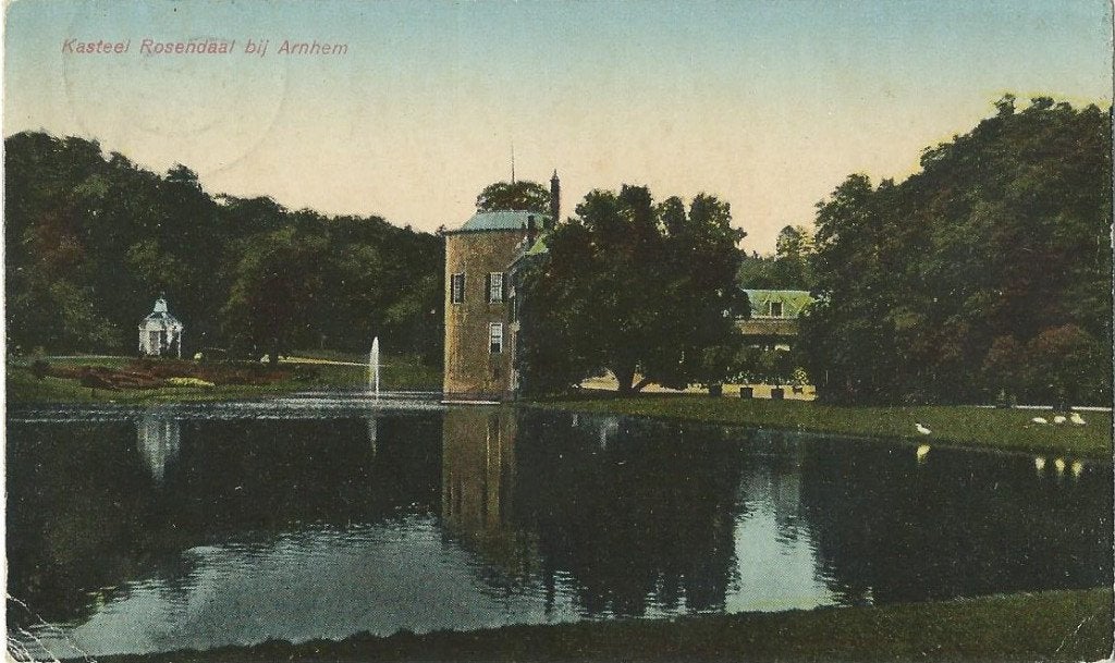 Ansichtkaart  ARNHEM ROZENDAAL   Kasteel, Verzenden, Gelopen, Gelderland