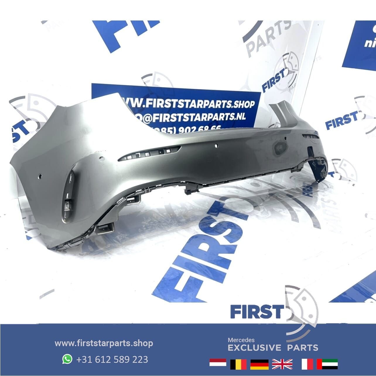 W177 BUMPER A KLASSE A1778851301 AMG ACHTERBUMPER ZWART/WIT/, Gebruikt, -, Ophalen of Verzenden, Achter