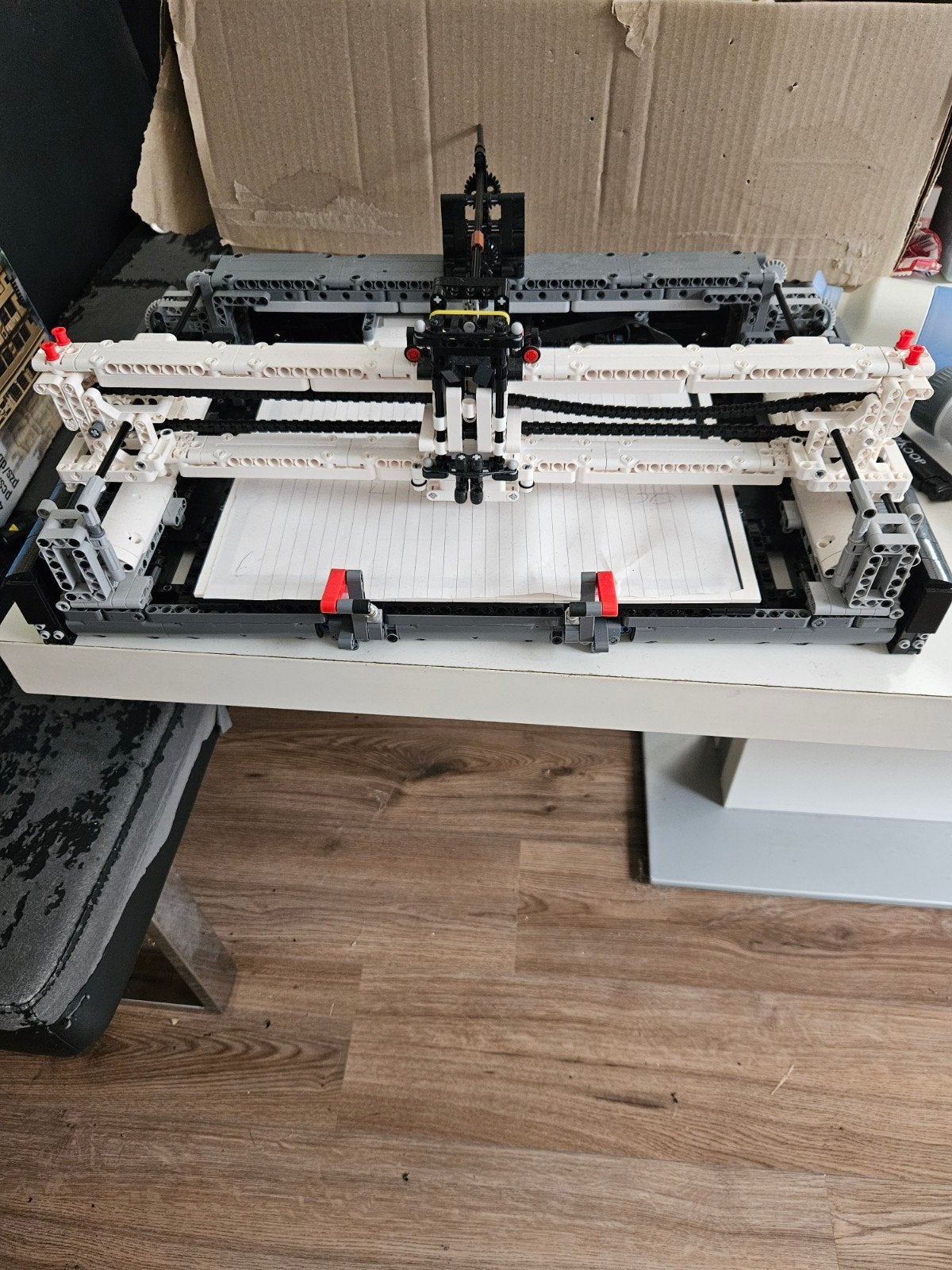 Mould King Tekenmachine Plotter 13181 robot lego, Ophalen of Verzenden, Zo goed als nieuw, Complete set