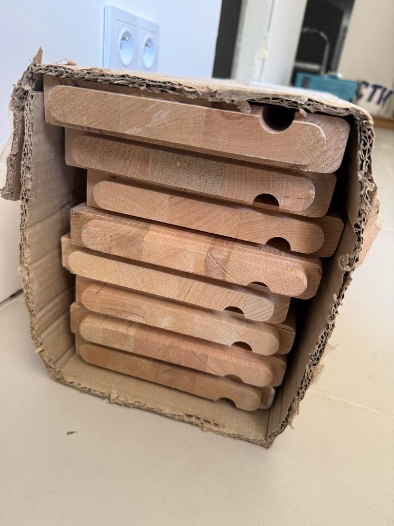 8 Beukenhouten Traptreden - Nieuw in Verpakking, 25 tot 50 mm, Overige typen, Nieuw, Ophalen of Verzenden