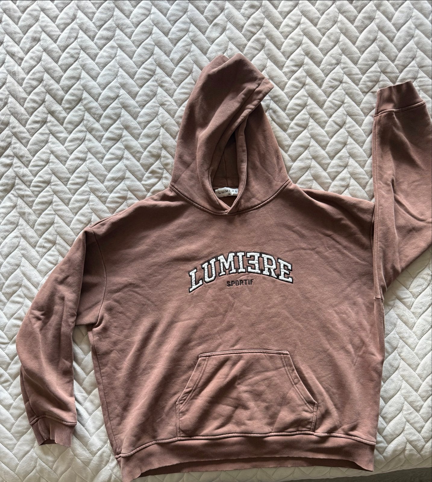 Lumiere Sportif Hoodie - Bruin - Maat XL, Kleding | Dames, Ophalen, Gedragen, Maat 46/48 (XL) of groter, Bruin