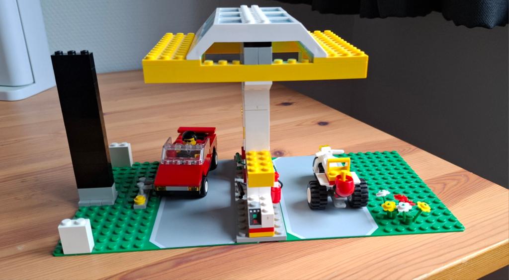 Lego system set 2356 tankstation, Ophalen, Gebruikt, Complete set, Lego