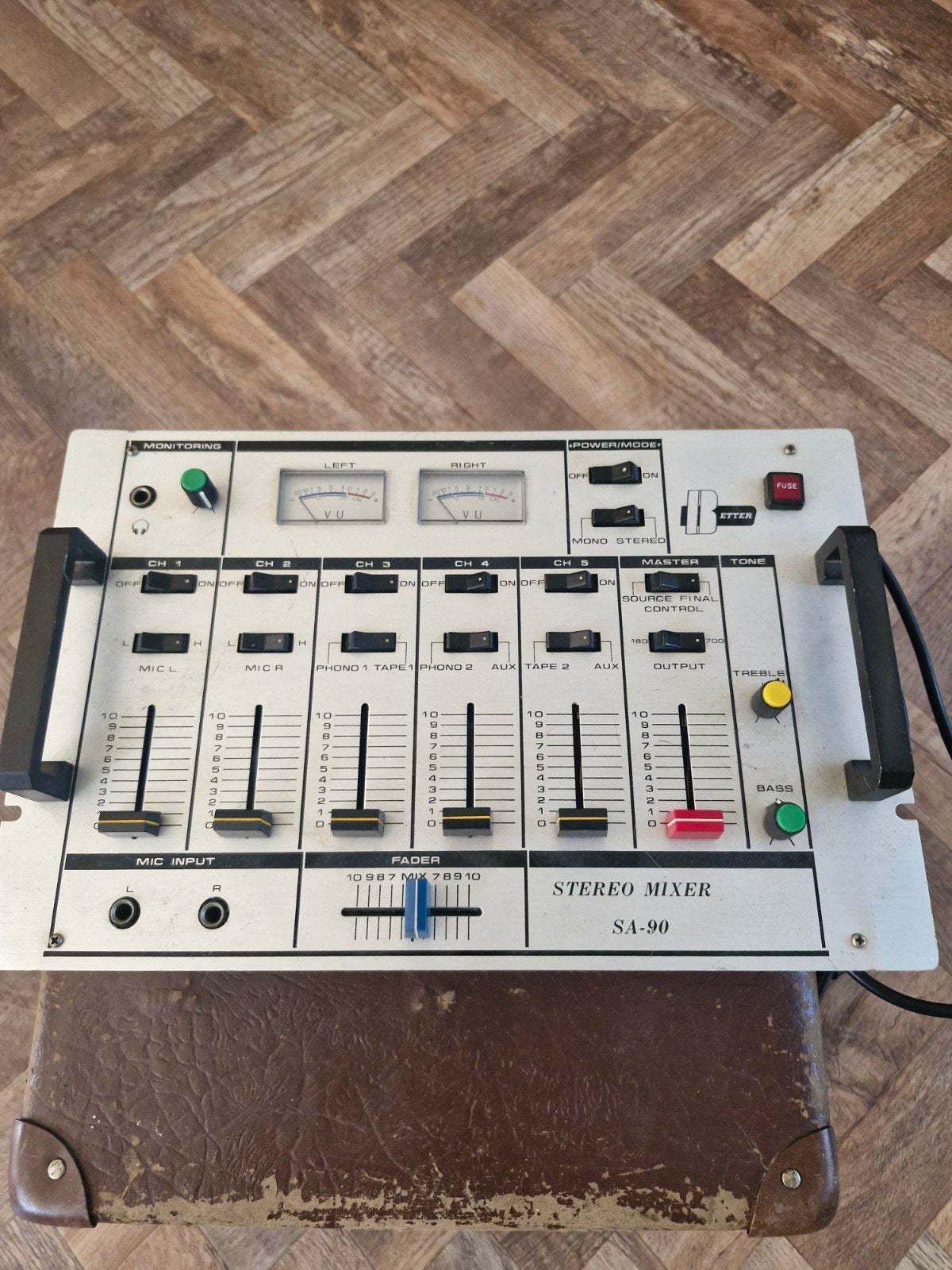 Mixer, Ophalen, Minder dan 5 kanalen