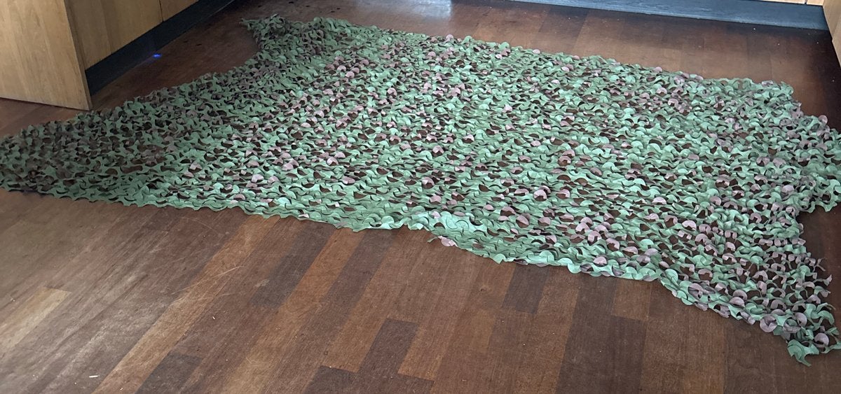 Leger camouflage decoratienet 2.70 bij 1.95, Gebruikt, Ophalen of Verzenden, Wanddecoratie, Ophangbaar