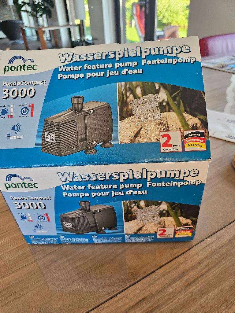 Fonteinpomp nieuw PONTEC PONOCOMPACT3000, Ophalen, Nieuw, Gietijzer, Waterornament