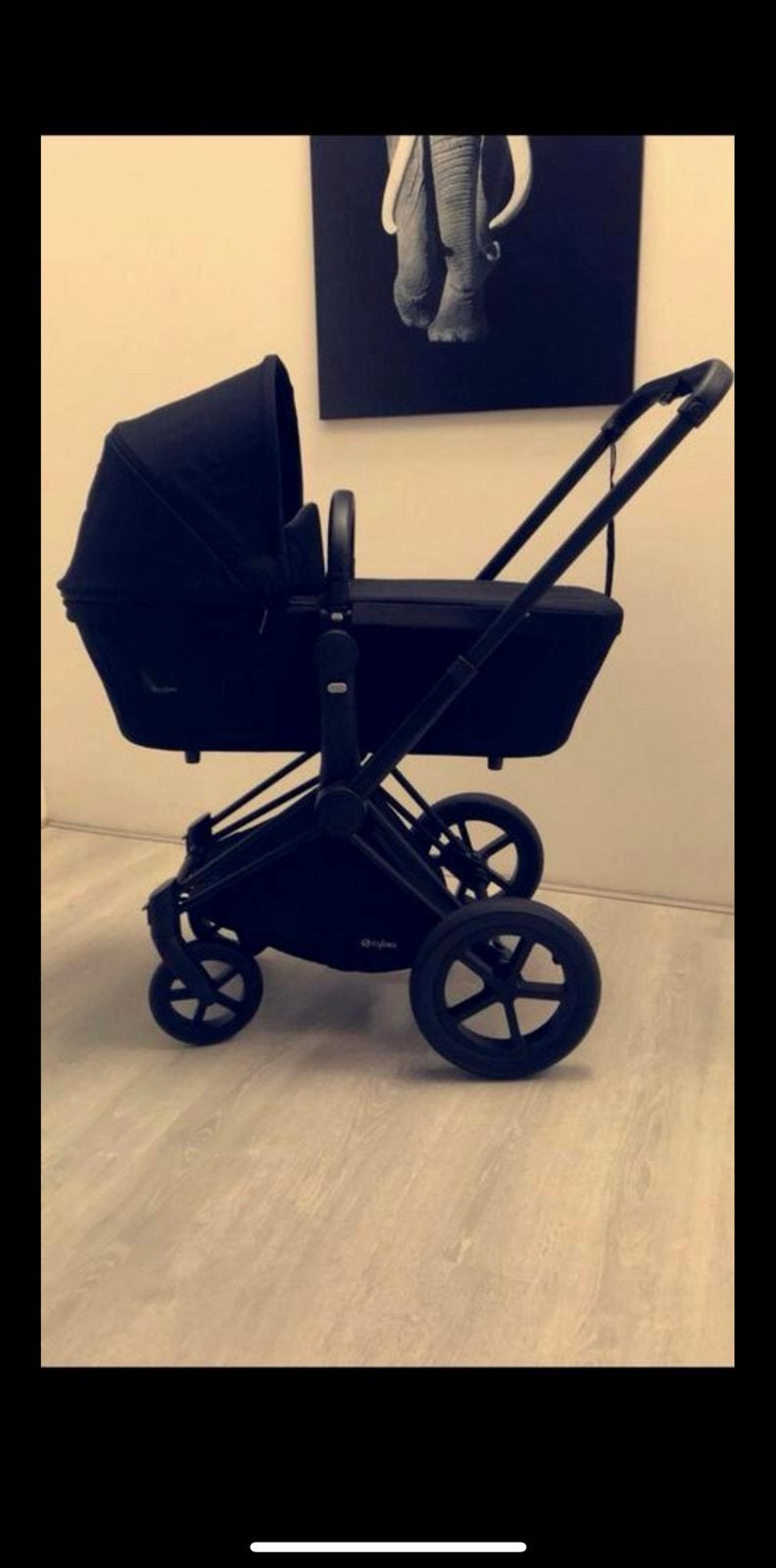 Cybex Priam kinderwagen - Zwart - Compleet, Zo goed als nieuw, Combiwagen, Met reiswieg, Ophalen