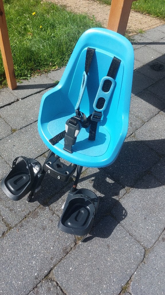 Bobike One Mini voorzitje / fietsstoeltje, Fietsen en Brommers, Ophalen, Voetsteuntjes, Voorzitje, Zo goed als nieuw