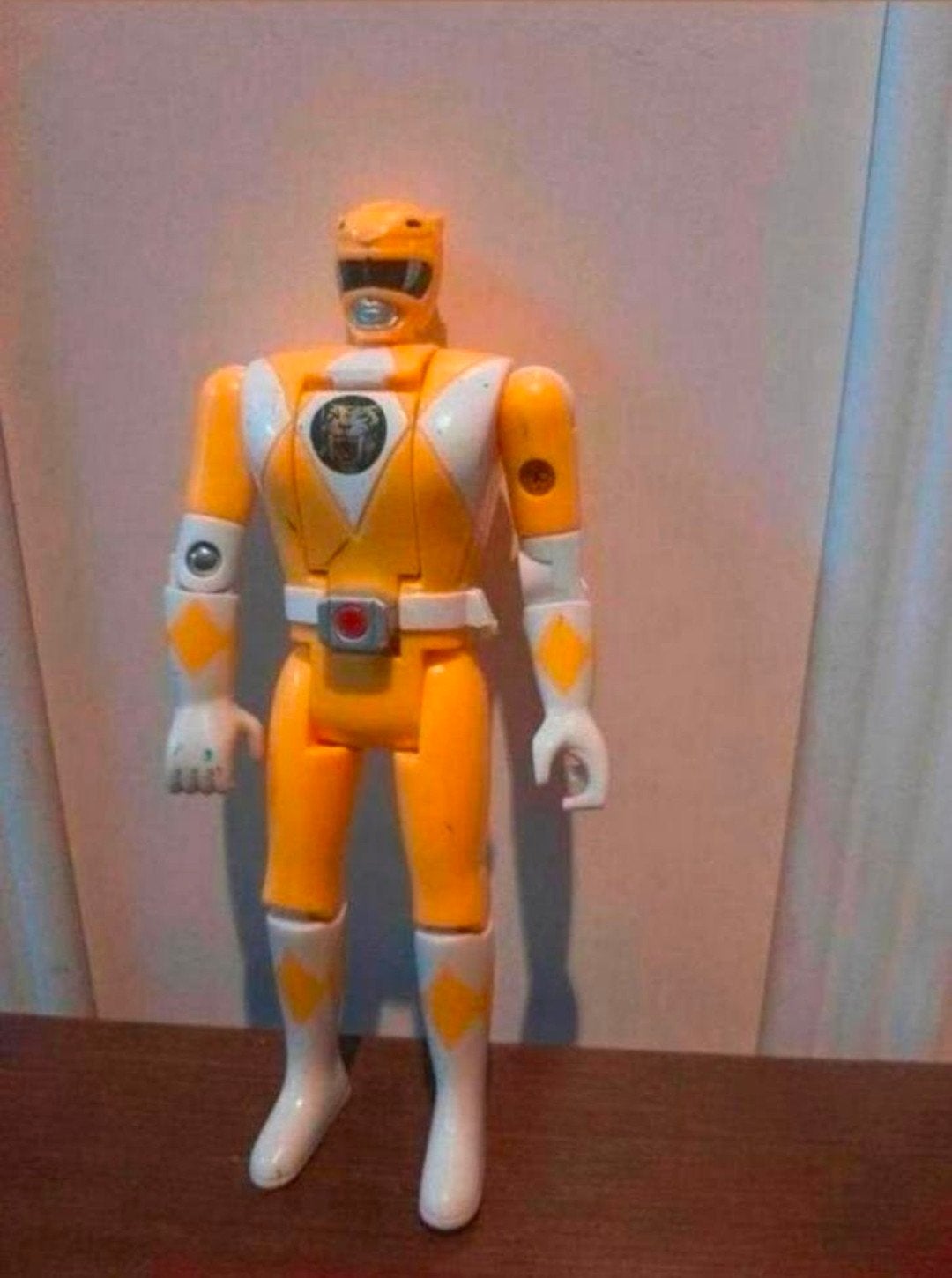Mighty Morphin Power Rangers Yellow Ranger Flip Head., Ophalen of Verzenden, Gebruikt