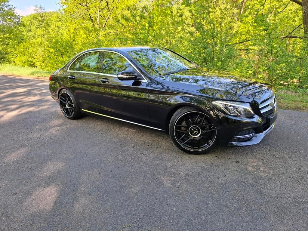 Mercedes-Benz C-Klasse C180  184 pk  2014 Zwart, Auto's, Achterwielaandrijving, Zwart, Bedrijf, Handgeschakeld