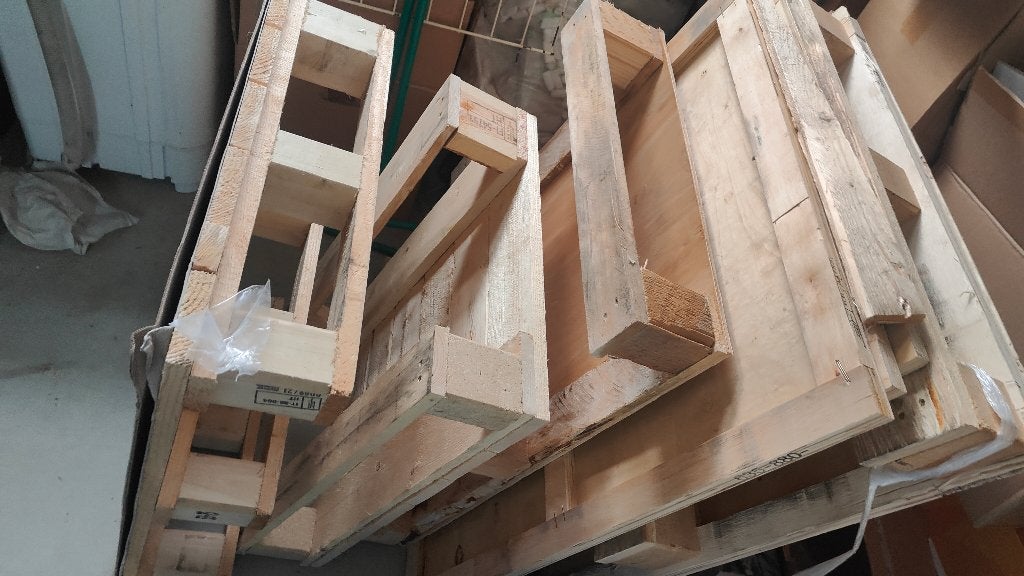 pallets diverse maten GRATIS, Ophalen, Minder dan 25 mm, Zo goed als nieuw, Minder dan 200 cm