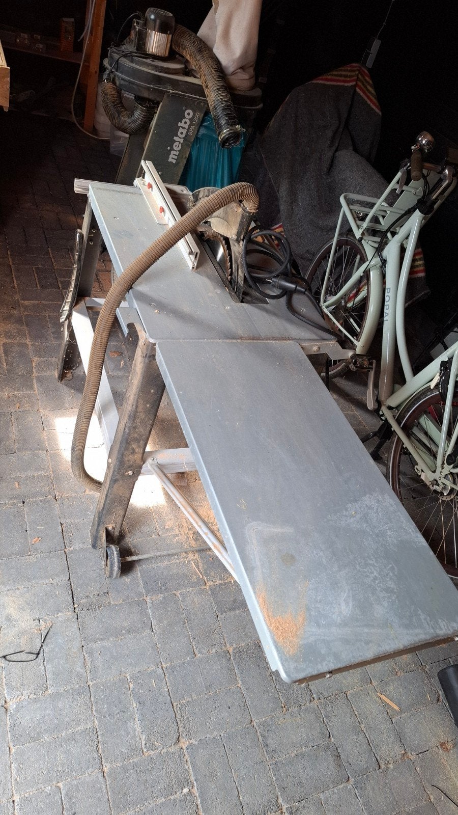 Metabo D-72622 Zaagtafel & Metabo SPA 1200 Afzuiger, Doe-het-zelf en Verbouw, Gereedschap | Zaagmachines, Ophalen, Gebruikt, Cirkelzaag
