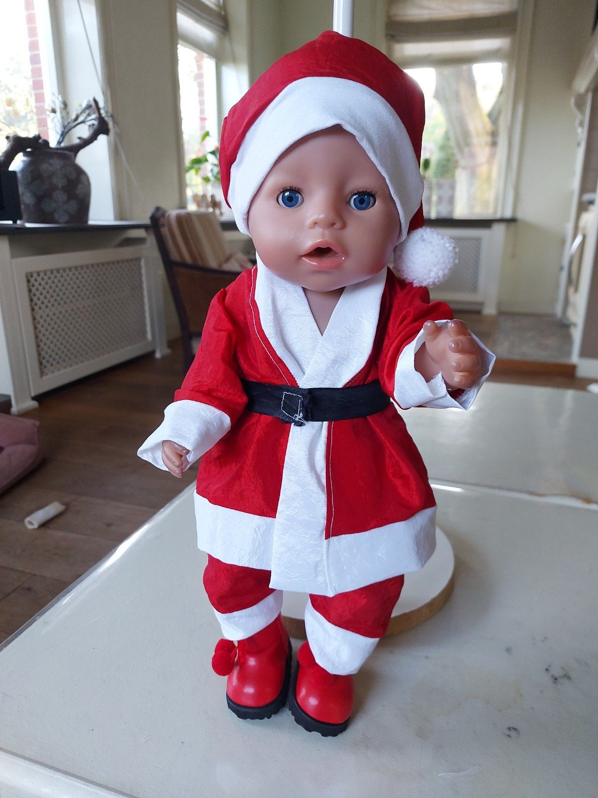 4 delig kerstman set baby born pop 43cm, Diversen, Ophalen of Verzenden, Nieuw