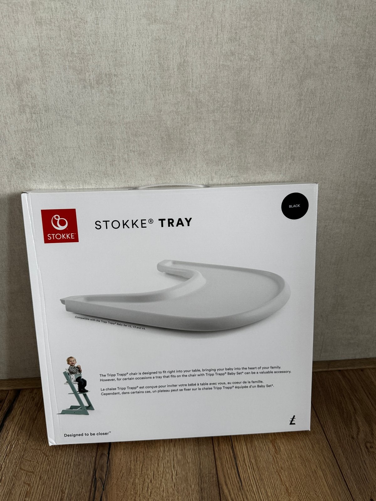 Stokke Tray voor Tripp Trapp kinderstoel - Zwart, Kinderen en Baby's, Kinderstoelen, Ophalen of Verzenden, Nieuw, Overige typen