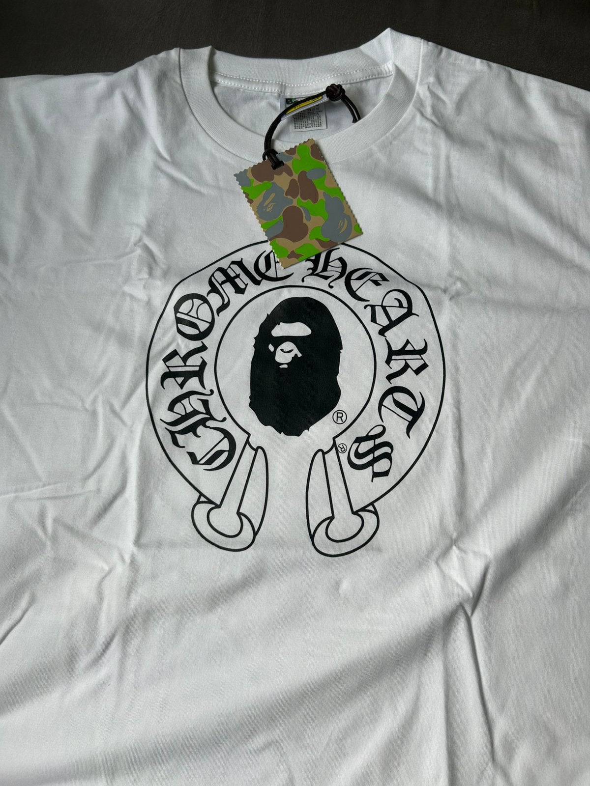 Bape X Chrome hearts shirt, Ophalen of Verzenden, Zo goed als nieuw, Maat 56/58 (XL), Wit