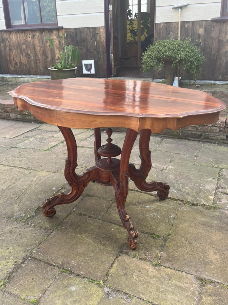 Mooie antieke eettafel 115 x 88, Ophalen, Rechthoekig, 100 tot 150 cm