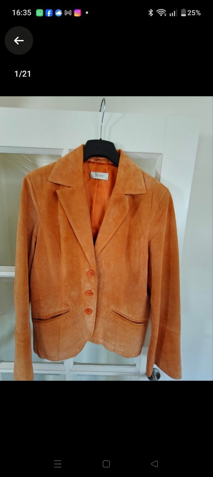 suède blazer Intown, Bruin, Intown, Maat 42/44 (L), Ophalen of Verzenden