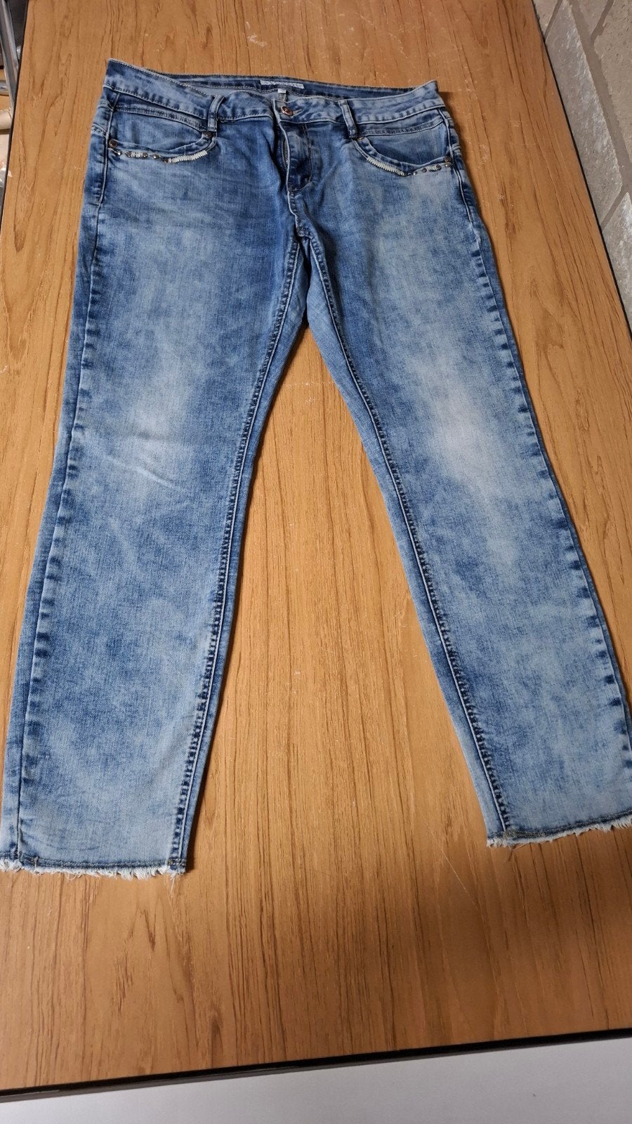 Red Button dames spijkerbroek maat 42, Kleding | Dames, Broeken en Pantalons, Blauw, Maat 42/44 (L), Ophalen of Verzenden, Zo goed als nieuw