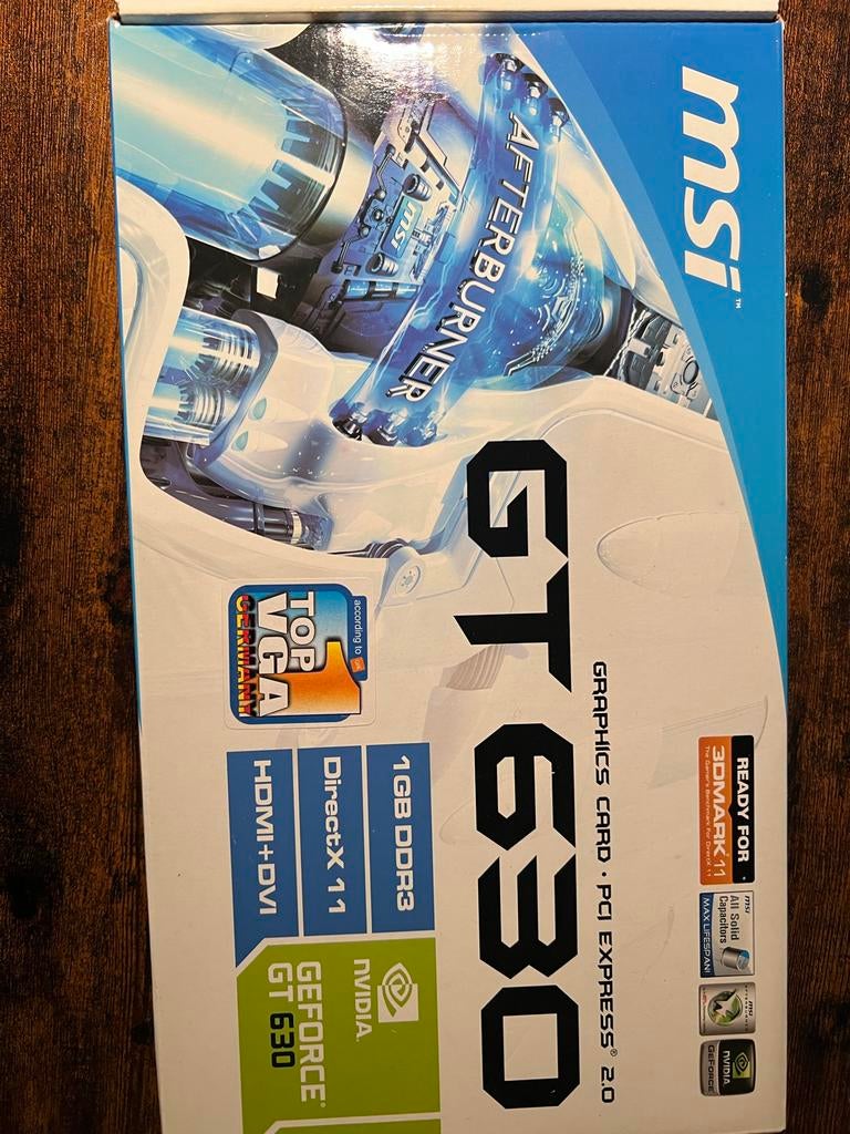 MSI GeForce GT 630 1GB DDR3 Grafische Kaart HDMI DVI, Computers en Software, Videokaarten, Gebruikt, GDDR3, Ophalen of Verzenden