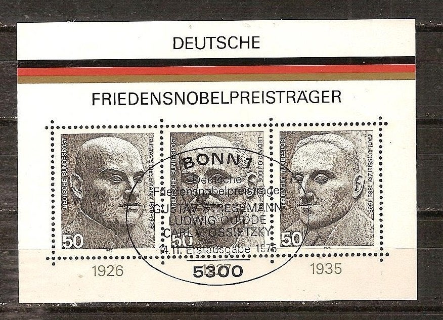 BRD 871-873 blok 11, Ophalen of Verzenden, BRD, Gestempeld