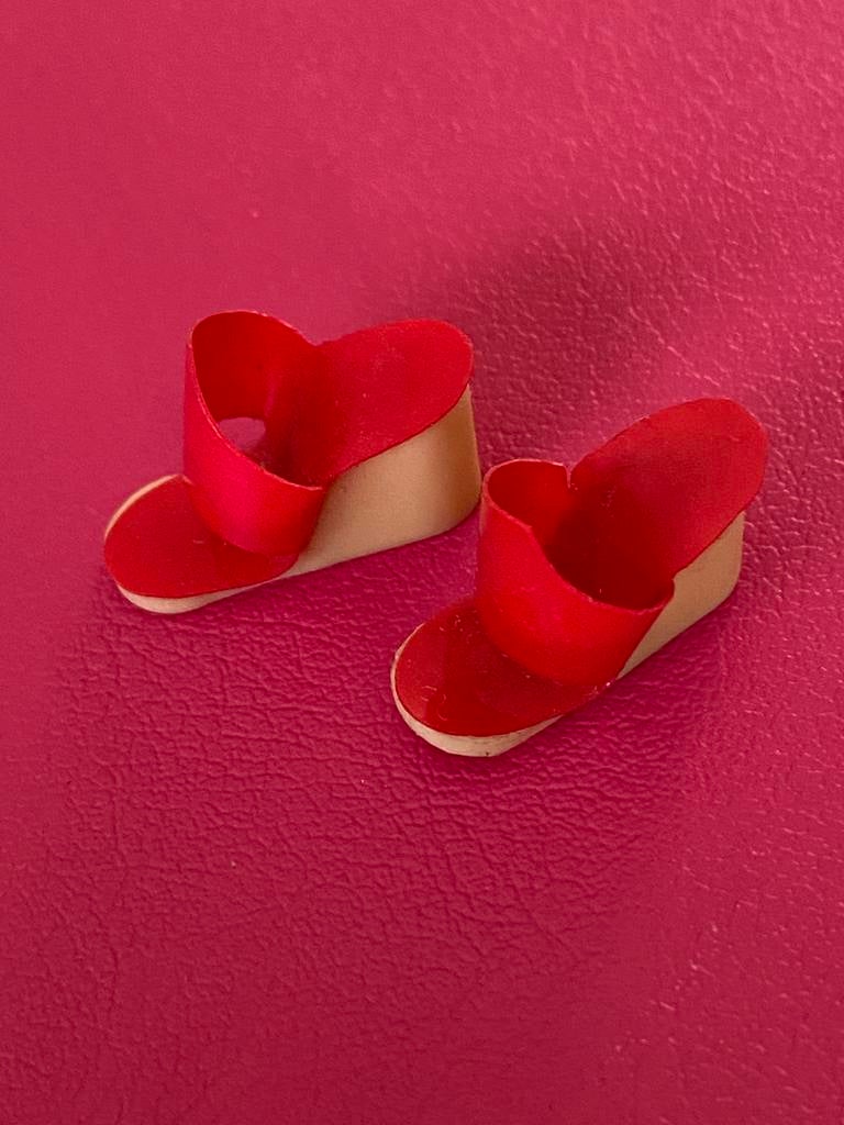 Vintage Barbie 70 wedge sandals schoenen Mattel, Ophalen of Verzenden, Zo goed als nieuw