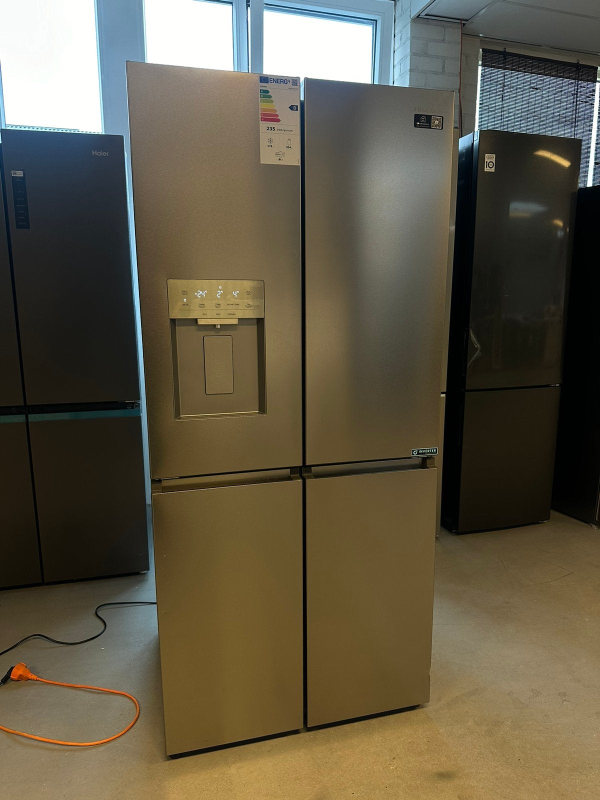 HISENSE 80CM Side-by-Side koelkast No Frost MyFresh Choice, 200 liter of meer, Met aparte vriezer, Nieuw, Info@adoswitgoed.nl