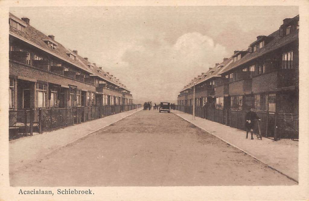 Rotterdam Schiebroek Acacialaan, Ophalen of Verzenden, 1920 tot 1940, Ongelopen, Zuid-Holland