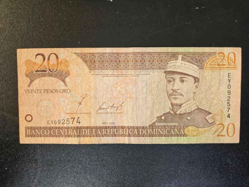Dominicaanse republiek pick 169b 2002      2, Postzegels en Munten, Ophalen of Verzenden, Midden-Amerika, Los biljet