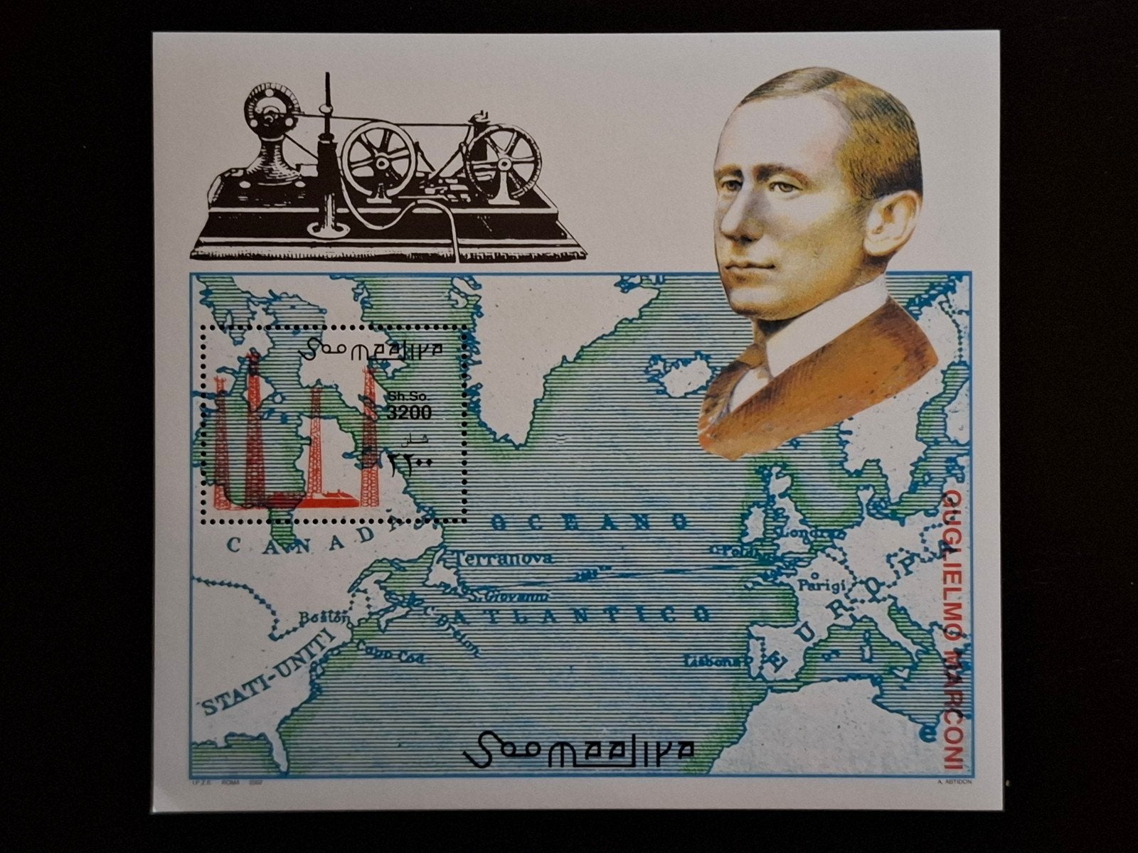 Somalië 2002 Guglielmo Marconi, Ophalen of Verzenden, Overige landen, Postfris