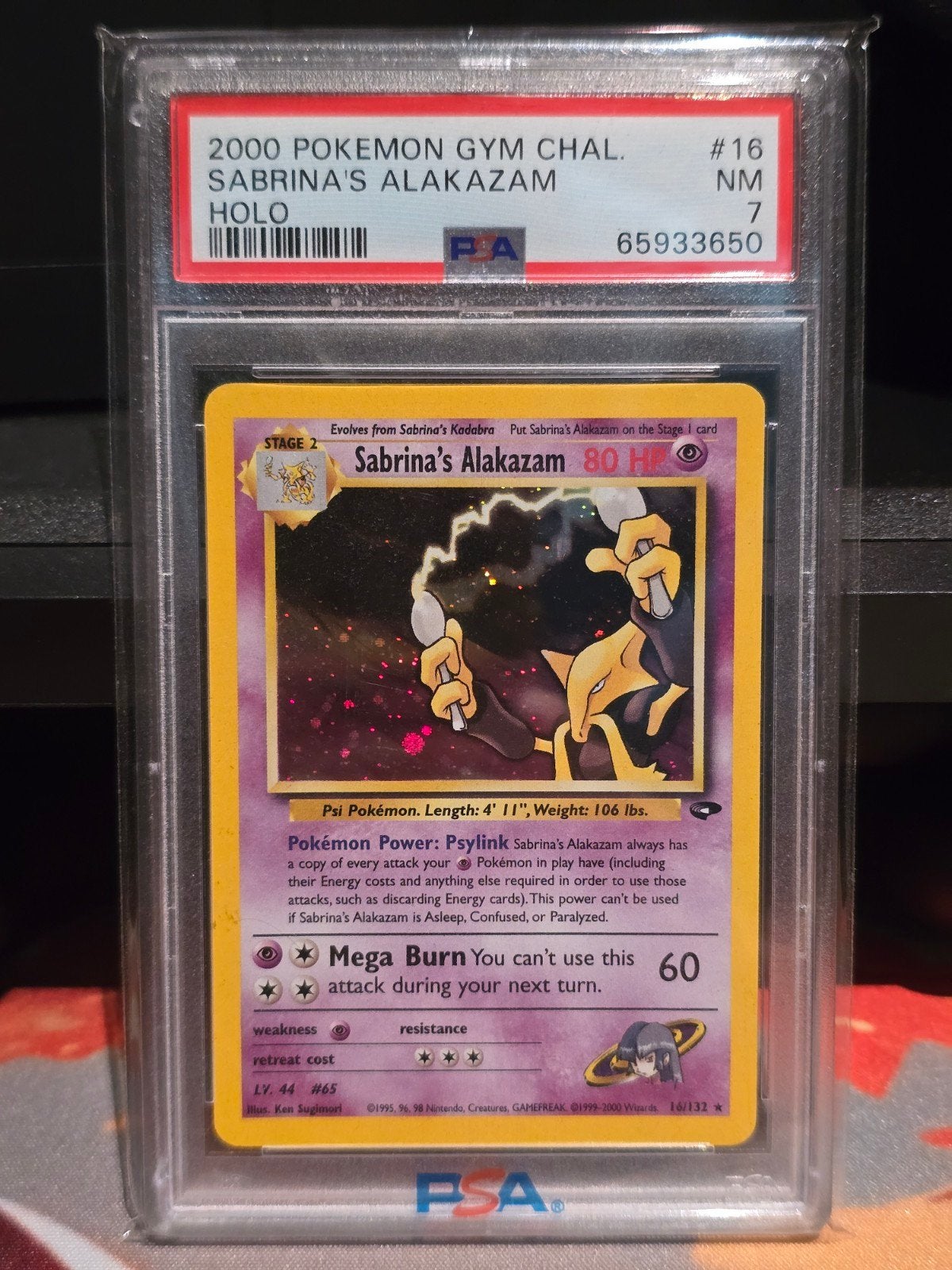 Sabrina's Alakazam PSA 7 | 16/132, Ophalen of Verzenden, Zo goed als nieuw