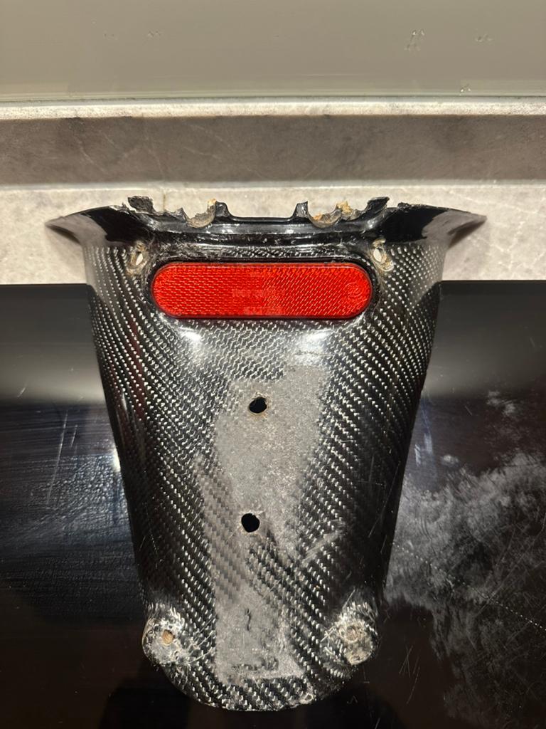 Carbon achterspatbord vespa, Ophalen of Verzenden, Gebruikt, Overige typen, Vespa