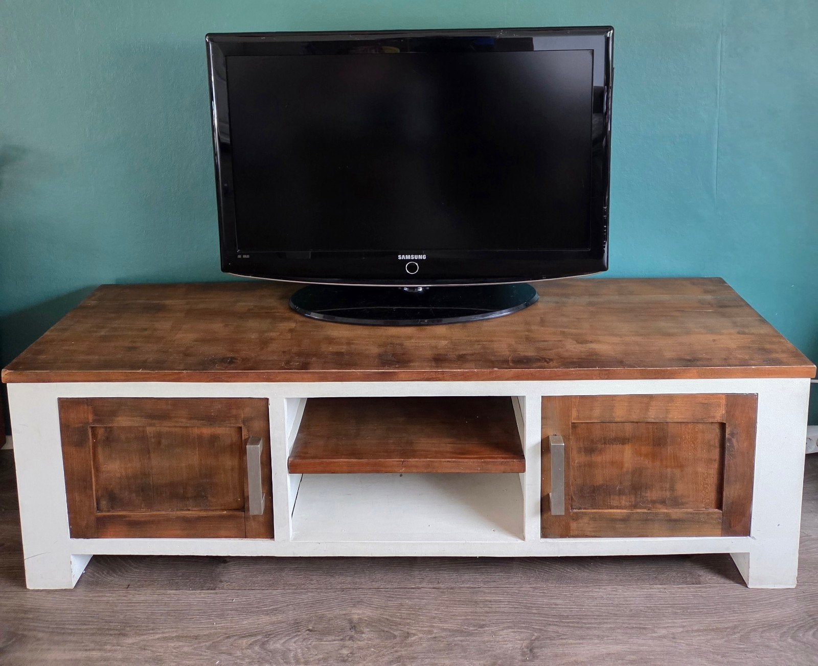 Mooi houten tv-meubel, Ophalen, Zo goed als nieuw, 25 tot 50 cm, Minder dan 100 cm
