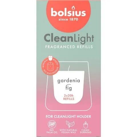 Bolsius Navulling Clean Light pack 2 Gardenia / Fig, Sieraden, Tassen en Uiterlijk, Uiterlijk | Parfum, Nieuw, Ophalen of Verzenden