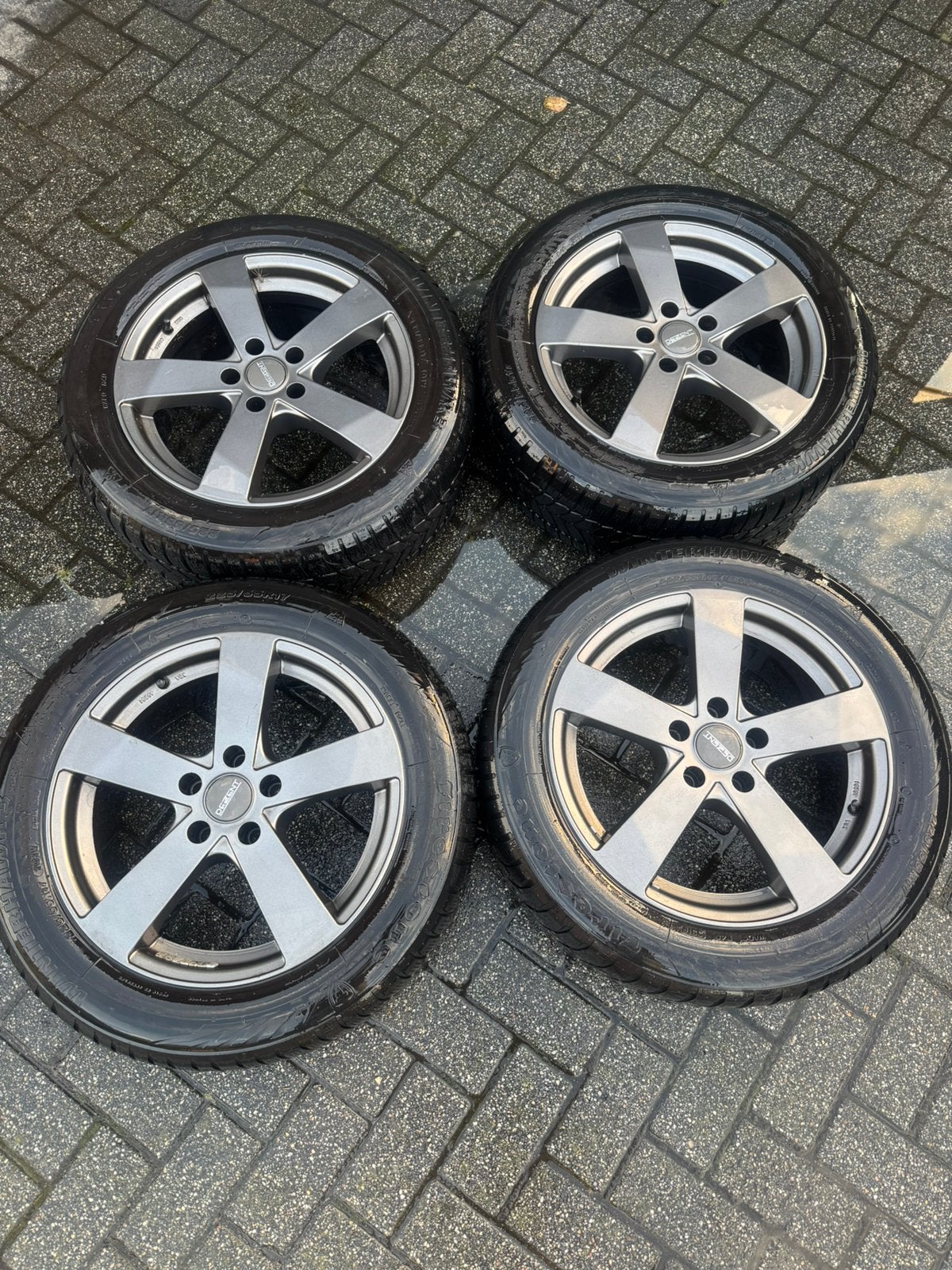 Winterset/velgenset/wielenset dezent 17inch 5x112, Ophalen, Gebruikt, Audi