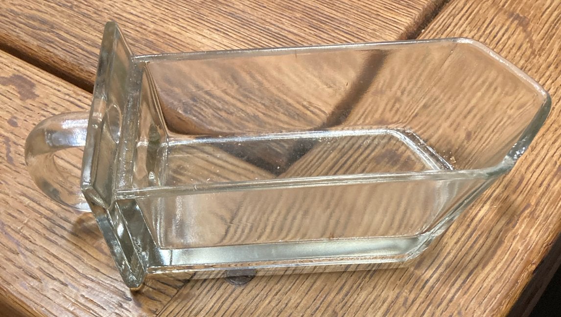 Glazen laatje vintage, gruttersbakje, voorraadbakje, Antiek en Kunst, Ophalen of Verzenden