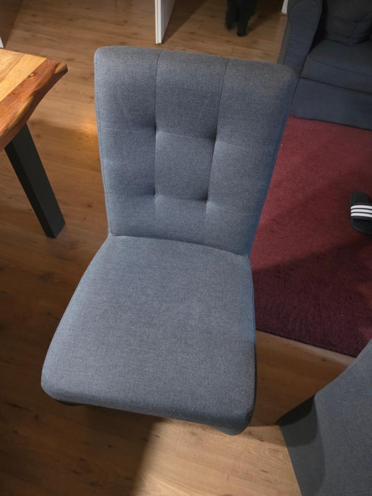 6 x eetkamerstoel kleur grijs, Huis en Inrichting, Stoelen, Ophalen of Verzenden, Gebruikt, Grijs