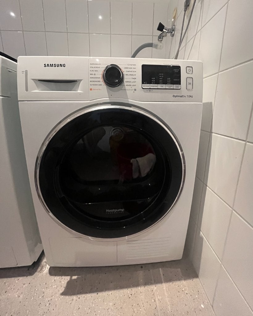 Wasdroger Samsung OptimalDry - zo goed als nieuw!, Witgoed en Apparatuur, Wasdrogers, Zo goed als nieuw, Condens, Voorlader, 6 tot 8 kg
