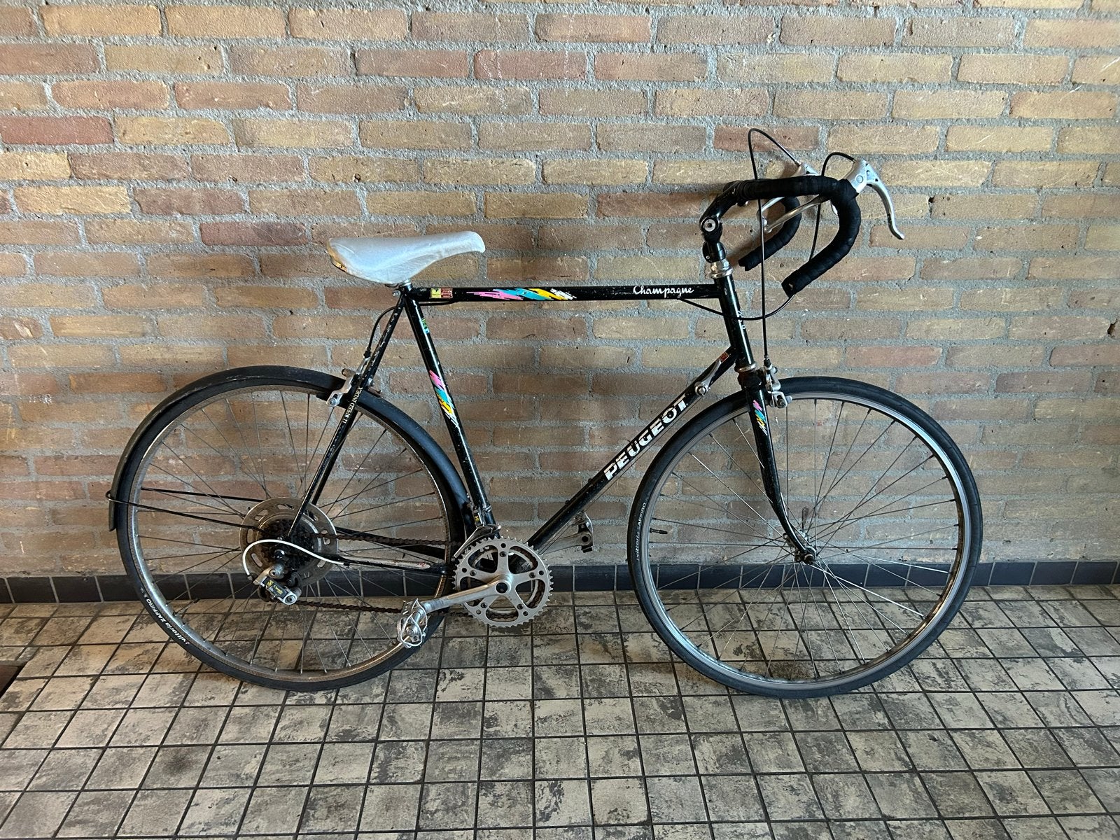 Peugeot Champagne racefiets uit de jaren '80 -  Maat L, Overige merken, Gebruikt, Ophalen of Verzenden, 10 tot 15 versnellingen