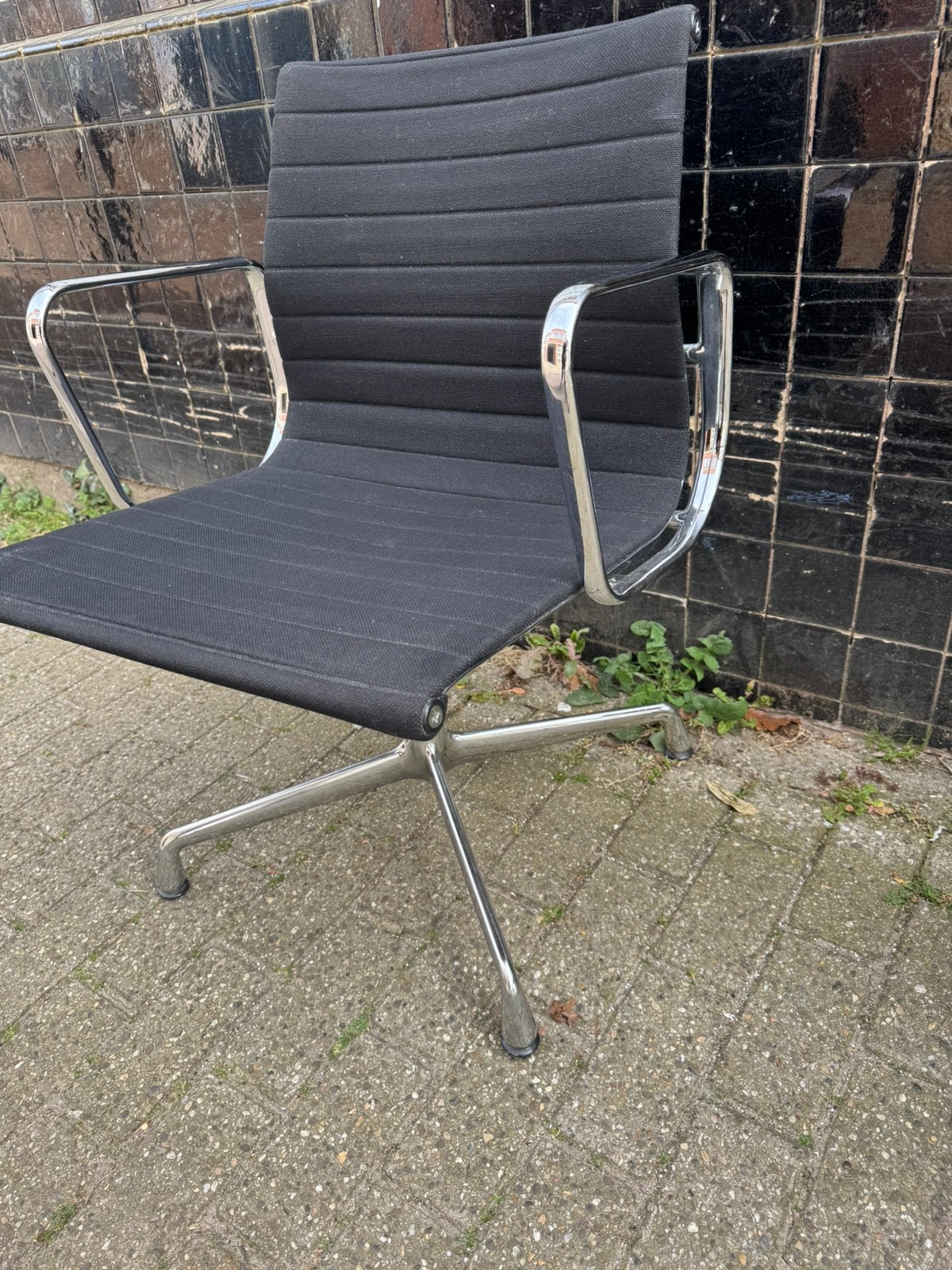Eames Chair,EA108,vintage,Vitra Eames, Huis en Inrichting, Stoelen, Gebruikt, Zwart, Fifties,sixties,Mid-Century,design, Ophalen of Verzenden