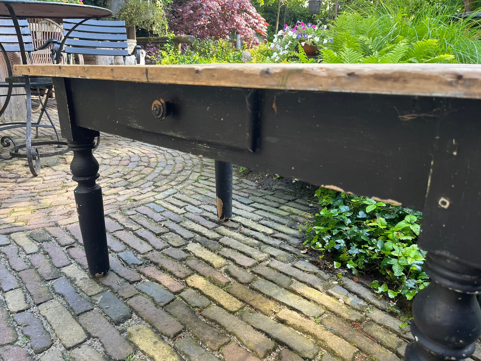 Brocante tafel(bieden), Ophalen