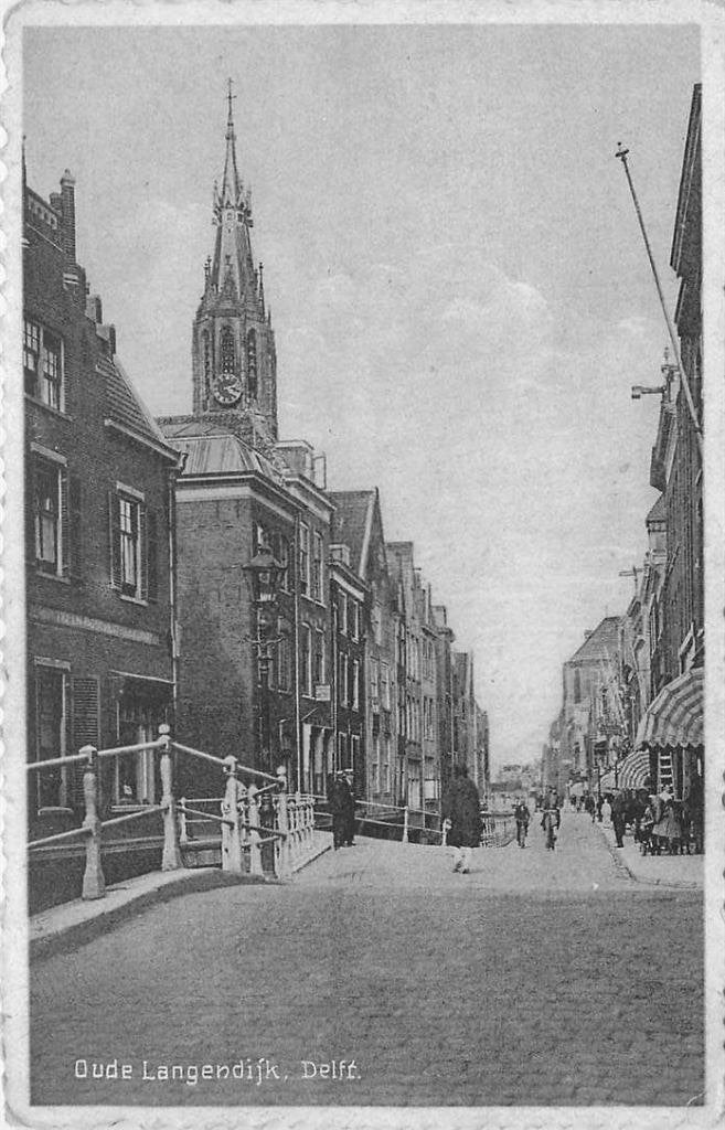 381-107-027 Delft Oude Langendijk, Verzenden, Voor 1920, Zuid-Holland
