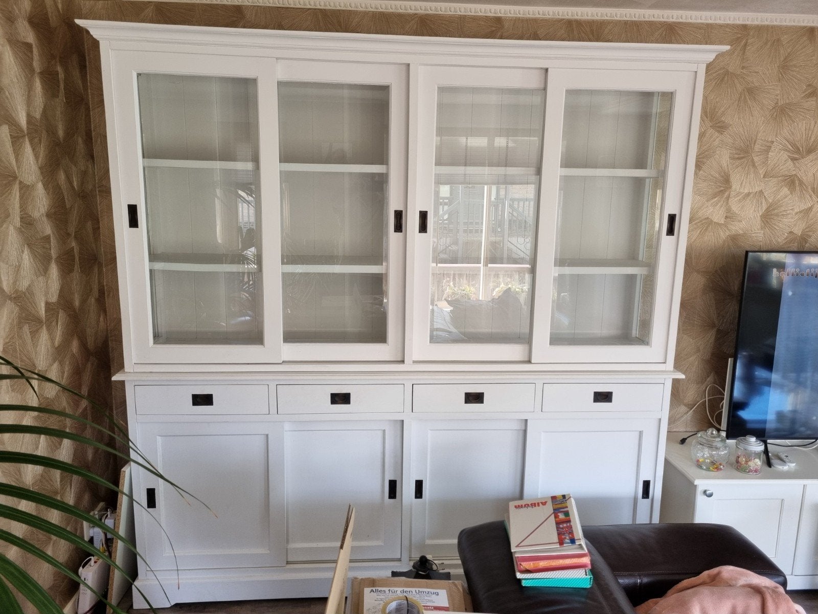 Te koop mooie grote witte kast, Huis en Inrichting, Kasten | Boekenkasten, 200 cm of meer, Ophalen of Verzenden, 200 cm of meer