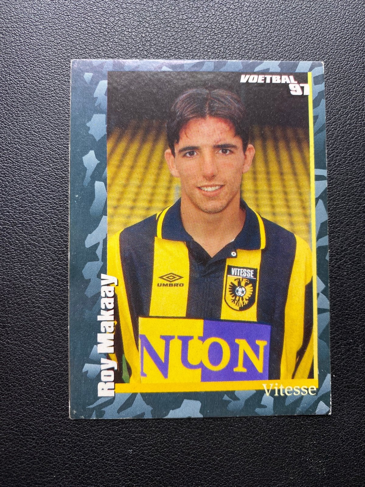 Roy Makaay - Vitesse - Panini Voetbal 97 Sticker, Ophalen of Verzenden, Zo goed als nieuw, Vitesse, Poster, Plaatje of Sticker