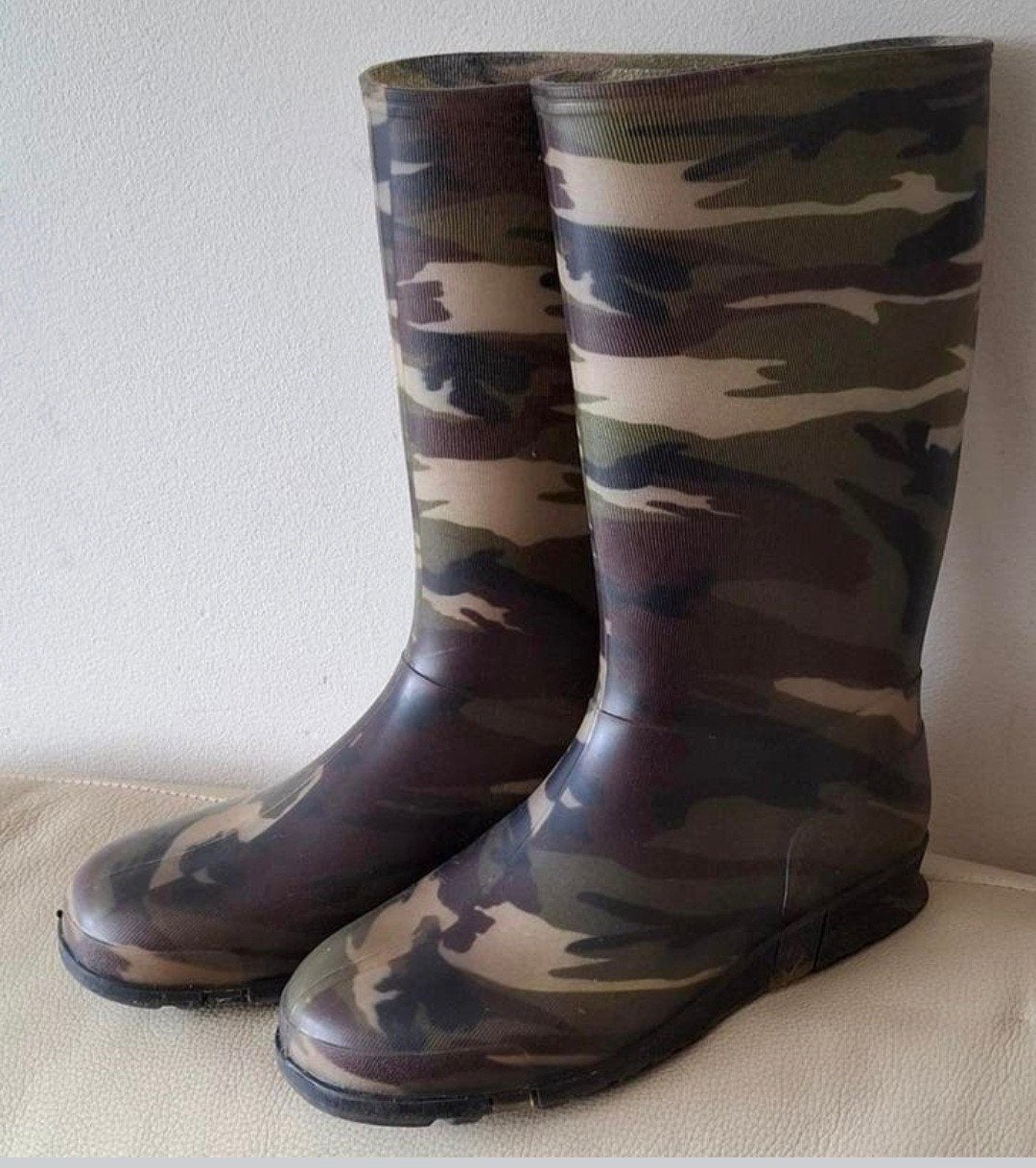 Stoere leger camouflage regen laarzen!, Ophalen of Verzenden, Gebruikt, Jongen of Meisje, Laarzen